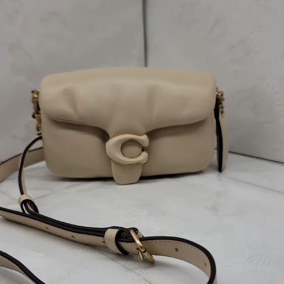 Coach Pillow Tabby Shoulder Crossbody Bag In Soft Cream - Picture 13 of 13